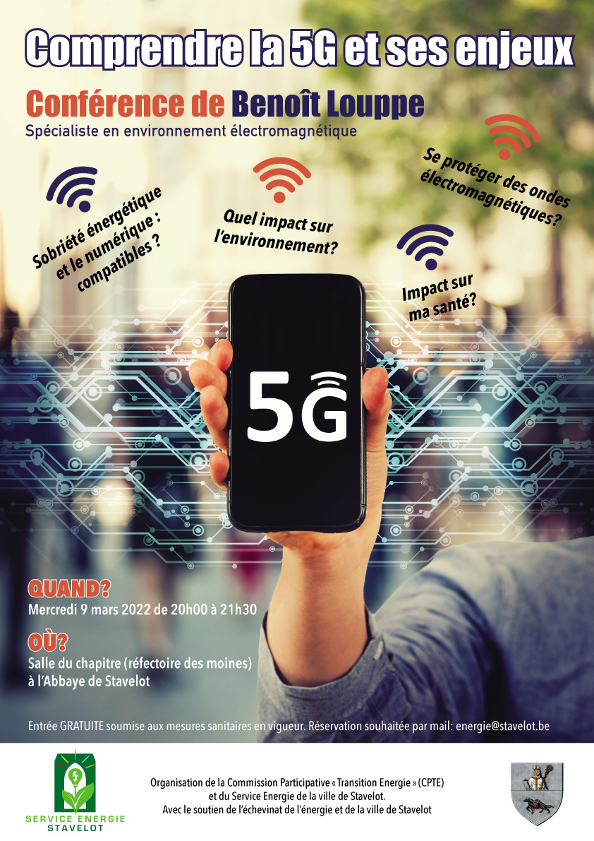 Affiche-Stavelot-5G-Conference-Benoit-Louppe-09-03-2022 Stavelot-5G